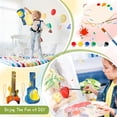 thumbnail image 3 of Juego de guitarras de madera DIY Syhood, 36 piezas, 18 juegos para niños con pigmentos, 3 of 6