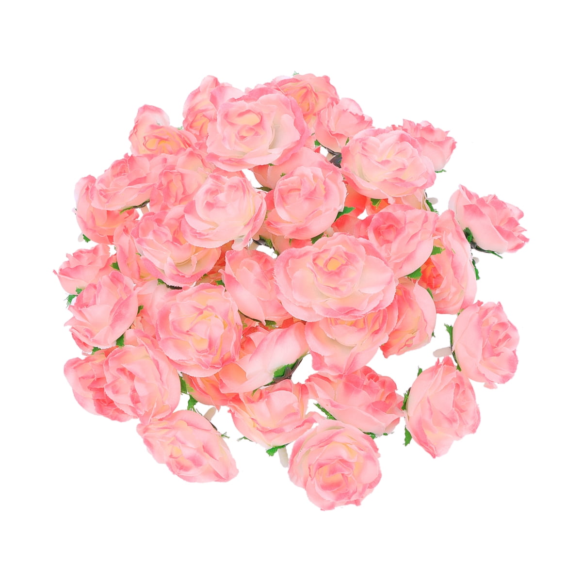 100PCS Simulation Rose Heads Silk Cloth Flower Head Decoration for Home