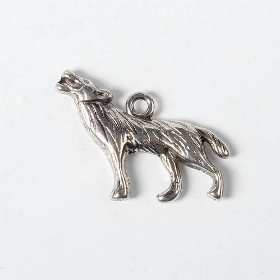10 Pcs Wolf Charms Pendant Tibetan Style Alloy Howling Wolf Pendants Jewelry Making Charms Metal Charms Pendant Pendant Ornament