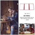 thumbnail image 3 of Myenne Restaurant Menu Cover Price List Paper Insert Transparent Cookbook Holder, 3 of 10