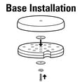 thumbnail image 6 of Household Essentials Three-Tier Adjustable Revolving Shoe Rack, 6 of 6