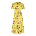 thumbnail image 4 of Jusqu'à 65 % de Réduction! Robes de Mode d'Été pour Femmes 2024 Grande Taille Manches Courtes Col Rond Robe Longue Ample Imprimée, 4 of 4