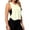c-16Yellow93, variant on CUSTG Women Solid Color Camis Sleeveless O-Neck Workout Tank Tops Sun Athletic Yoga Shirt For Fitness Running Relaxed Fit Female Summer Shirts
