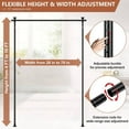 Room Divider Curtain Rod, No Drilling Tension Rod Room Dividers for