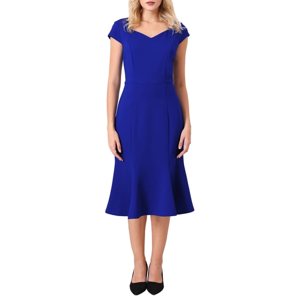 Vestidos vintage de mujer INSPIRE CHIC con mangas de capucha y escote en forma de corazón