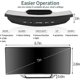 thumbnail image 4 of Digital Silent Non-Ticking Alarm Clock for Bedrooms, 7'Large LED Mirror Screen, 2 Brightness Mode, 12/24H, Temperature, Date, Night Light, Snooze, US, 4 of 5