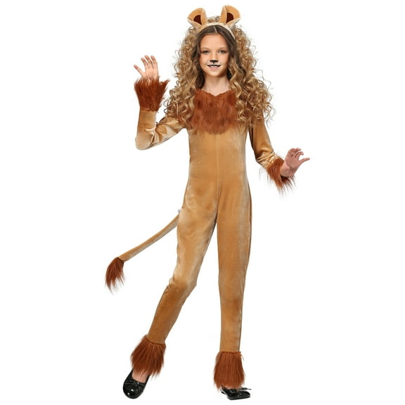 Girl's Fierce Lion Costume