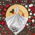 thumbnail image 3 of GZHJMY Christmas Cute Snowman Stars Snowflakes Cloth Napkins, Set of 1 20 x 20 Inch Soft & Comfortable Polyester Dinner Napkin for Family, Restaurant, Weddings, Parties, Holiday Dinner, 3 of 5