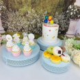 thumbnail image 2 of Cake Stand Home Party Dessert Table Display Rack Dessert Cake Tray Cold Meal Tea Break Table Afternoon Tea Center Rack Metal golden 1 PCS M 10 INCH, 2 of 6
