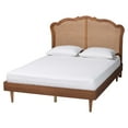 thumbnail image 4 of Baxton Studio Camden Mid-Century Platform Bed, Queen, Walnut Brown, 4 of 11