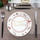 thumbnail image 1 of Platos de papel desechables navideños de 18 y 23 cm | Diseño de copo de nieve | Platos de papel resistentes para fiestas | Vajilla festiva multicolor | Paquetes de 10 para fiestas y eventos, 1 of 6