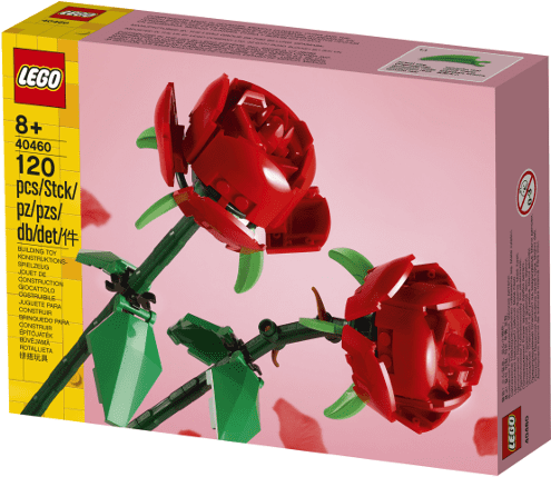 brickled Led Lightup Rose Flower Plant Gift for Valentine for Lego Lego 852786