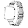 thumbnail image 1 of Chic Watchband Watch Strap Unique Watch Replacement Strap Watch Accessories Comaptible for Fitbit Blaze with Watch Frame (Silver), 1 of 8