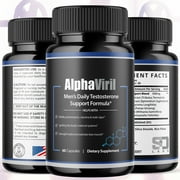 Alpha Viril Advanced Formula Pills All Natural Vitamin Supplement AlphaViril 120 Capsules