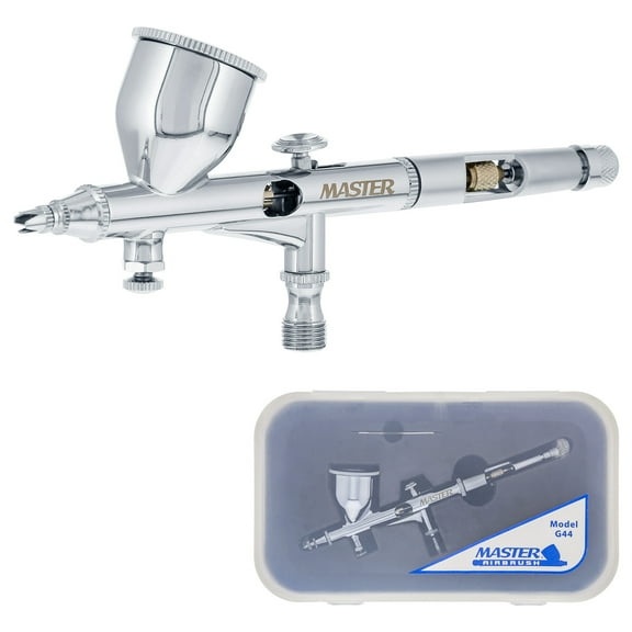Pro .2 Micro Precision Dual-Action Gravity Airbrush Set Kit MAC Auto Paint Hobby