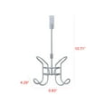 thumbnail image 5 of Mainstays Over the Door Double Hook, Satin Nickel Finish, 5 of 5