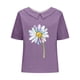 thumbnail image 4 of Blusas de Manga Corta para las Mujeres Muñeca Cuello de Lino Mezcla Suelta, Blusas para las Mujeres Casual, 4 of 4