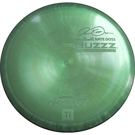 Discraft Disc Golf Titanium Buzzz Nate Doss Midrange Driver - Colors May Vary, Class: Midrange Driver Stability Rating: 0.5 Weights: To 175 Gm Best For: All Skill By