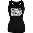 thumbnail image 1 of Election 2016 I Think Therefore Trump Black Juniors Soft Tank Top, 1 of 1