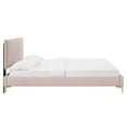 thumbnail image 4 of Modway Peyton Performance Velvet Queen Platform Bed in Pink, 4 of 10