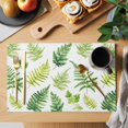 thumbnail image 2 of Palm Leaves Placemats Set of 4, Spring Leaf Non-Slip Place Mats Washable Table Mats for Kitchen Dining Table Decorations Indoor/Outdoor, 2 of 9
