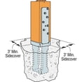 thumbnail image 2 of Simpson Strong Tie CBSQ44-SDS2HDG 4 by 4 Column Base Standoff HDG W/Screws, 2 of 3