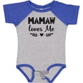 thumbnail image 3 of Inktastic Mamaw Loves Me Grandchild Girls Baby Bodysuit, 3 of 5