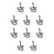 thumbnail image 2 of Jumpingount Anillos del zodiaco chino, anillo de amistad gótico a la moda, suministro de joyería de aleación Popular, adornos de verano, plata Plata antigua 10piezas, 2 of 6