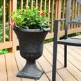 thumbnail image 5 of Southern Patio EB-029816 Winston 16 Inch Diameter Resin Outdoor Planter, Black, 5 of 9