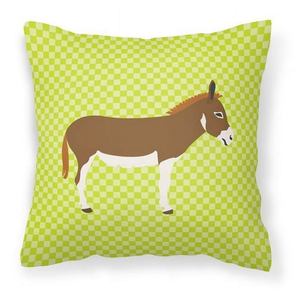 Animal Art Checkboard Design Fabric Decorative Pillow