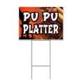 thumbnail image 1 of Pu Pu Platter (18" x 24") Yard Sign, Includes Metal Step Stake, 1 of 6