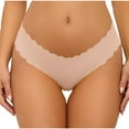 thumbnail image 4 of Odbmxy Hipster Panties for Women Plus Size High Cut G Strings for Women Beige Thong Sports Stretch Solid Panties, 4 of 4