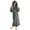 Dark Gray, variant on 2025 Plush Robes for Women with Eye Mask Warm Fleece Hooded Bathrobe Super Soft Long Spa Robe with Pockets