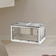 thumbnail image 5 of Caja de almacenamiento plegable con ruedas, organizador de armario para dormitorio, oficina y apartamento. Blanco, 5 of 9