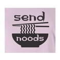 thumbnail image 3 of 9 Crowns Tees Send Noods Funny Meme T-Shirt (Juniors Pink, X-Large), 3 of 3