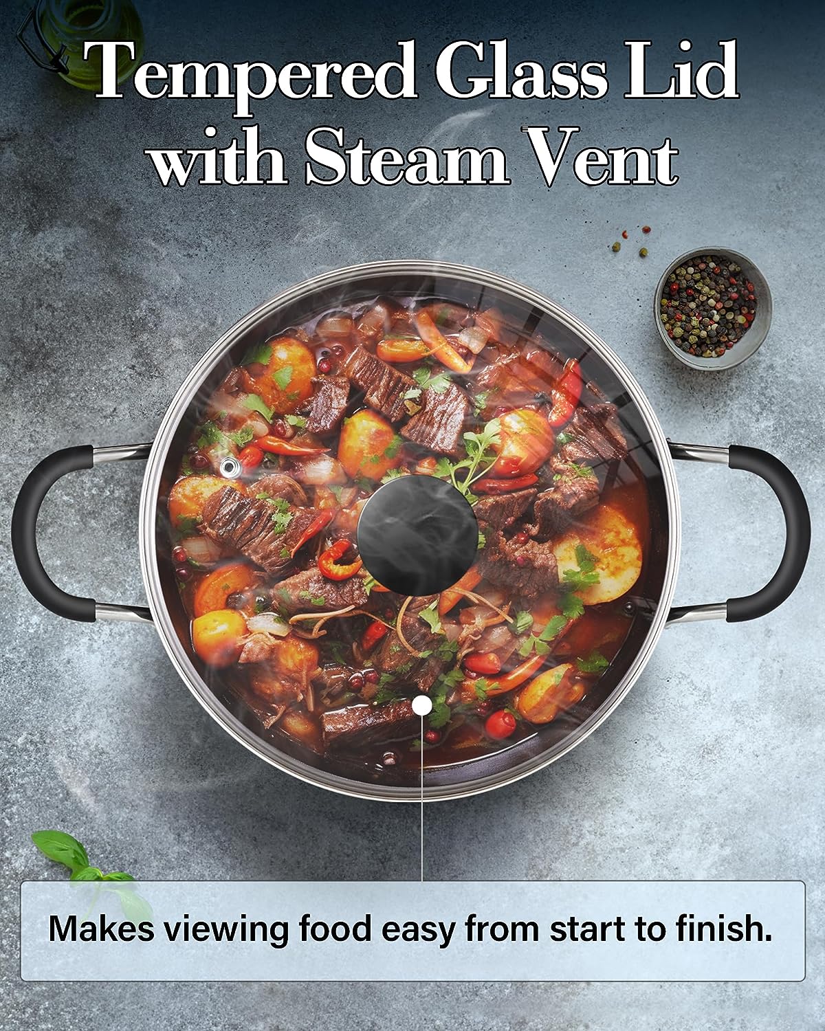 Cook N Home Professional 6-Quart Nonstick Stock Pot photo 6