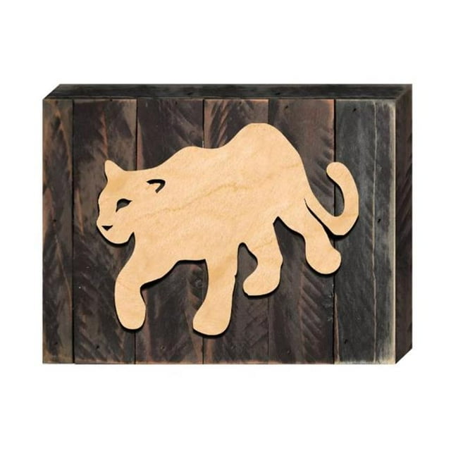 Designocracy 98235-12 Mountain Lion Art on Board Wall Decor