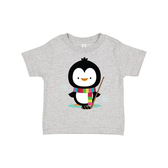 Inktastic Hockey Christmas Penguin Boys or Girls Toddler T-Shirt