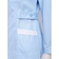 thumbnail image 6 of DPOIS Women's Lab Coat Doctor Nurse Long Sleeve Medical Coat Blue Peaked Lapel L, 6 of 7