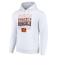 thumbnail image 2 of Men's Starter White Cincinnati Bengals Four Team Name Logo Fleece Pullover Hoodie, 2 of 3