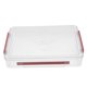thumbnail image 5 of FOMIYES Caja De Almacenamiento Para Documentos Plástico Rojo Con Tapa Y Asa Portátil Transparente Pet, 5 of 8