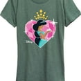 thumbnail image 3 of Disney Princess - Jasmine Heart - Women's Short Sleeve Graphic T-Shirt, 3 of 5