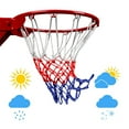 thumbnail image 4 of 2Pcs Basketball Net Professional Durable Standard Wear-resistant Rainproof Sunscreen Nylon Red White Blue Tri-Color Basketball Hoop Net for Playgrounds, 4 of 8