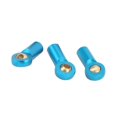thumbnail image 3 of Lot de 6 rotules de biellette de direction M3 en alliage d'aluminium pour voiture télécommandée 1/10, bleu, 3 of 4