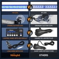 thumbnail image 6 of Nilight 144LED Strobe Light Bar with Controller Blue Interior Front/Rear Windshield Flashing Lights for Cars Plow Trucks, 6 of 9