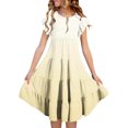 thumbnail image 2 of WEAIXIMIUNG Robe de Noël pour Bébé Fille Robe d'Été Dégradé Décontractée et Confortable pour Filles (6 15 Ans) 130, 2 of 6