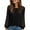 004_Black, variant on JGNGSHN Womens Long Sleeve Shirts Ribbed V-Neck Side Swing Fork Lace Tops Business Blouses 2025 Fall Fashion Outfits Clothes