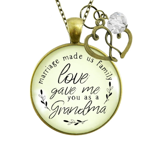 Grandma Necklace Wedding Female Adult Gutsy Goodness Bronze Metal Jewelry