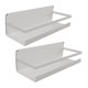 thumbnail image 5 of Estante de Almacenamiento de Montaje en Pared con Ganchos Organizador Flotante de Succión Magnética para Lavabo de Baño 2 uds ANGGREK Otros, 5 of 8
