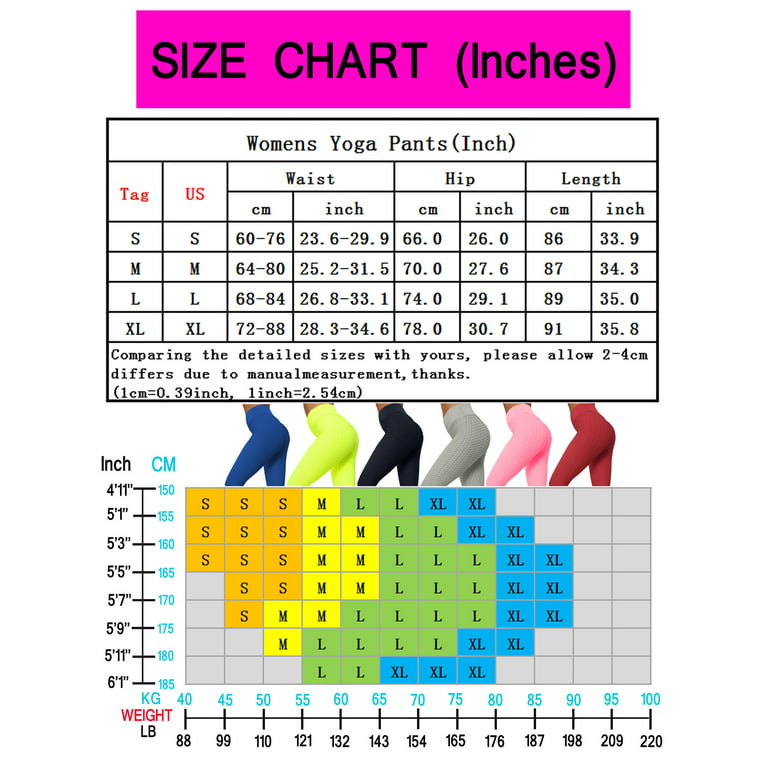 High Waist Yoga Pants for Women Seamless Scrunch Booty Leggings Butt  Lifting Stretchy Tights Squat Proof Booty Pants, Black 
